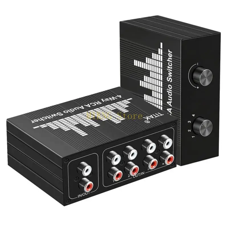 4 Way Bi-Directional Audios Switches for Home Media and Daily Desk Placement Best Sale