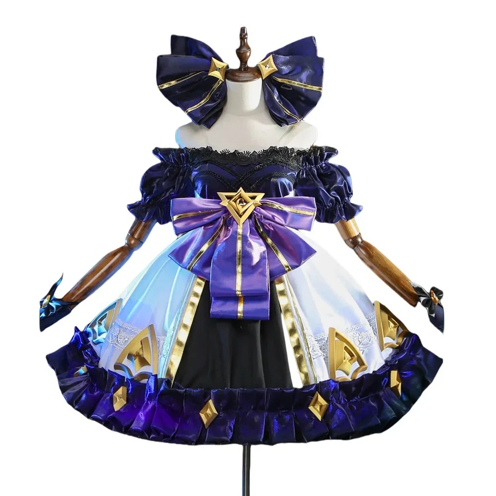 أزياء CosplayGwen التأثيرية The Hallowed Seamstress Gwen أزياء تنكرية للهالوين أطقم أزياء أحذية شعر مستعار أزياء لعبة Cospaly