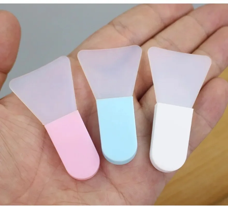 5 pçs silicone máscara facial escova rosto & creme para os olhos lama máscara aplicador raspador rosto limpar escovas viagem portátil ferramentas de cuidados com a pele