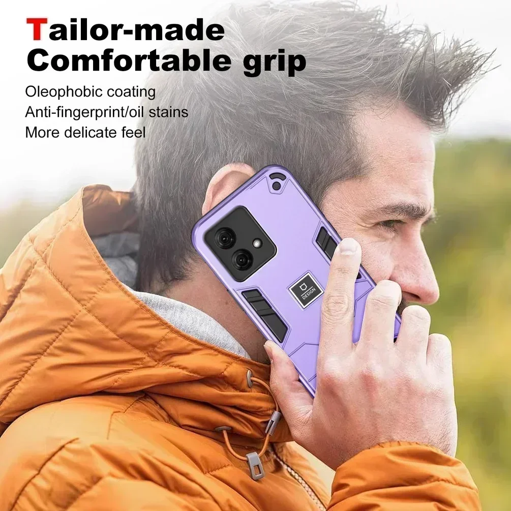 Dwuwarstwowe, odporne na wstrząsy etui ochronne do Moto G84 G54 G14 G73 G53 G23 G13 G72 G62 G52 G42 G32 G22 G31 G41 G10 G30 Protect Cover