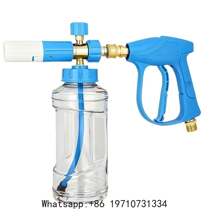 High Pressure Car Wash Foam Lance Gun Set, Powerful Decontamination, Universal Fit for Home Cleaning & Car Washing