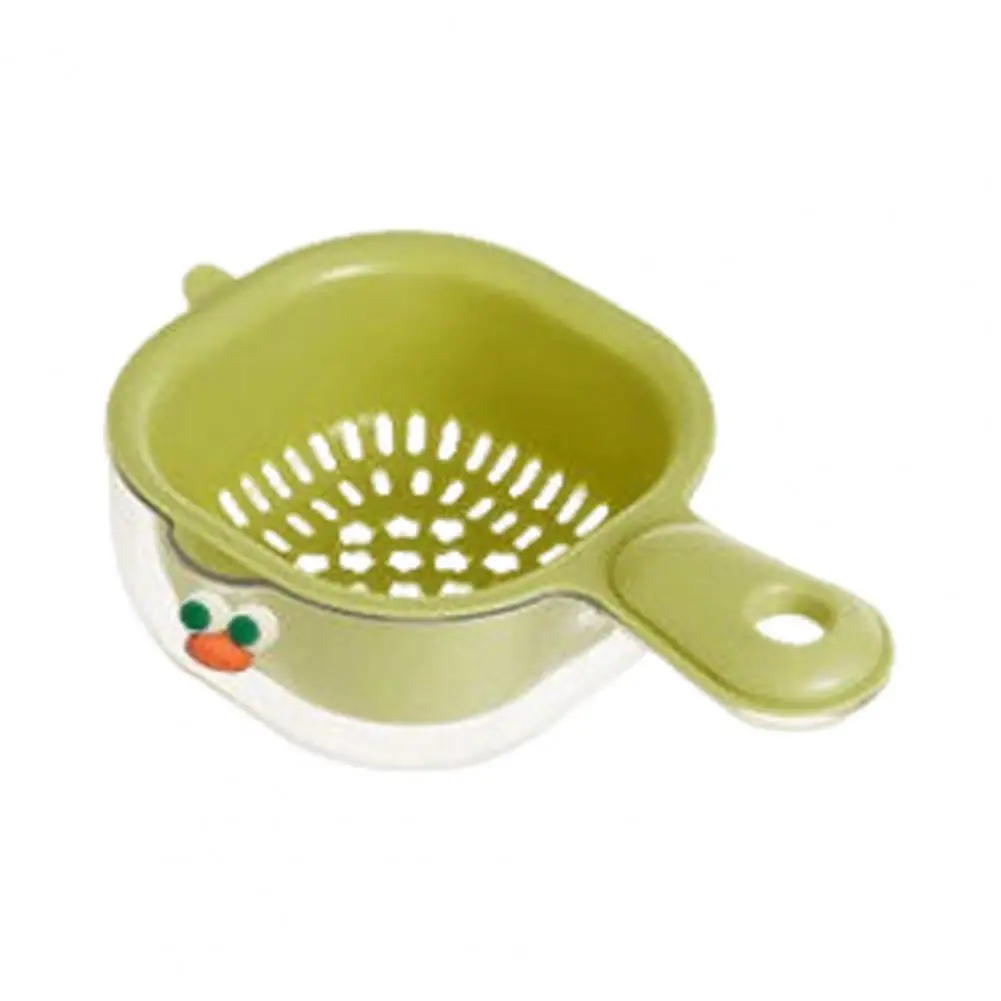 Wall Hook Hanging Strainer Dual-layer Fruit Strainer Draining Basket with Handle Multifunctional Bpa Free for Fruits for Easy