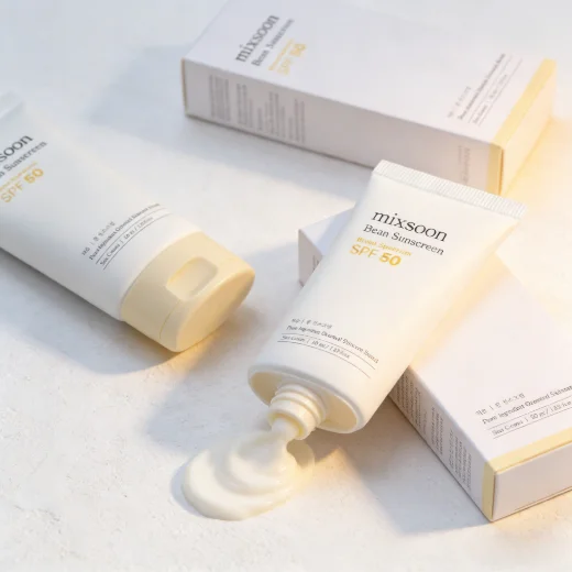 Protector Solar Mixsoon Bean con Extracto de Soya, Sin Alcohol, Suave para la Piel, SPF50, Protección UVA/UVB Total, Textura Ligera, Uso Diario Facial