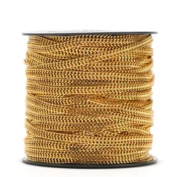 1 Meters Stainless Steel Gold Color Curb Cuban Link Chain Chokers for DIY Jewelry Making Necklace Findings Bracelets Accessories