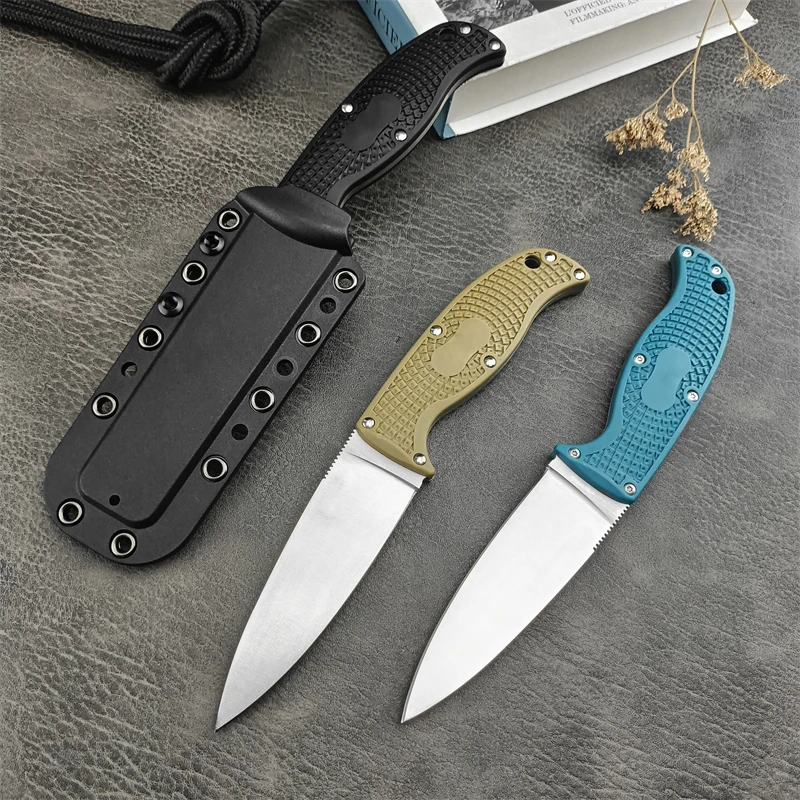 C39 multi-color fixed knife, vegetable cutting and fishing kitchen, tactical hunting nylon fiber handle straight knife