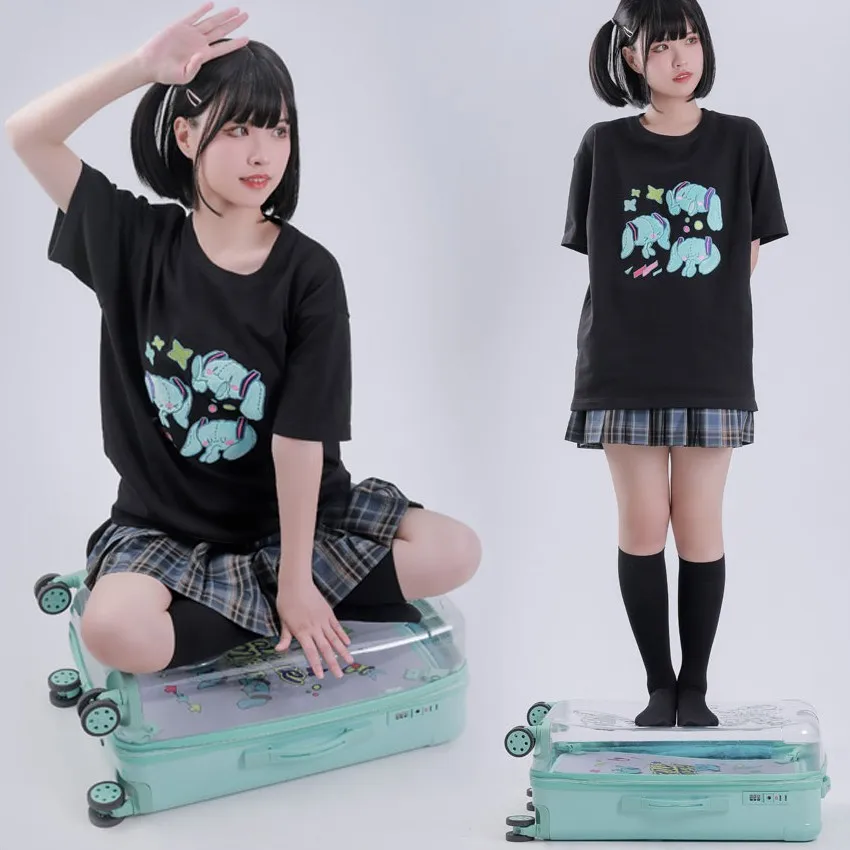 Oryginalny Bemoe Hatsune Miku towarzyszący przyszłość typ bólu wielofunkcyjny wyświetlacz bagażnik 20 cali Kawaii dziewczyna prezenty