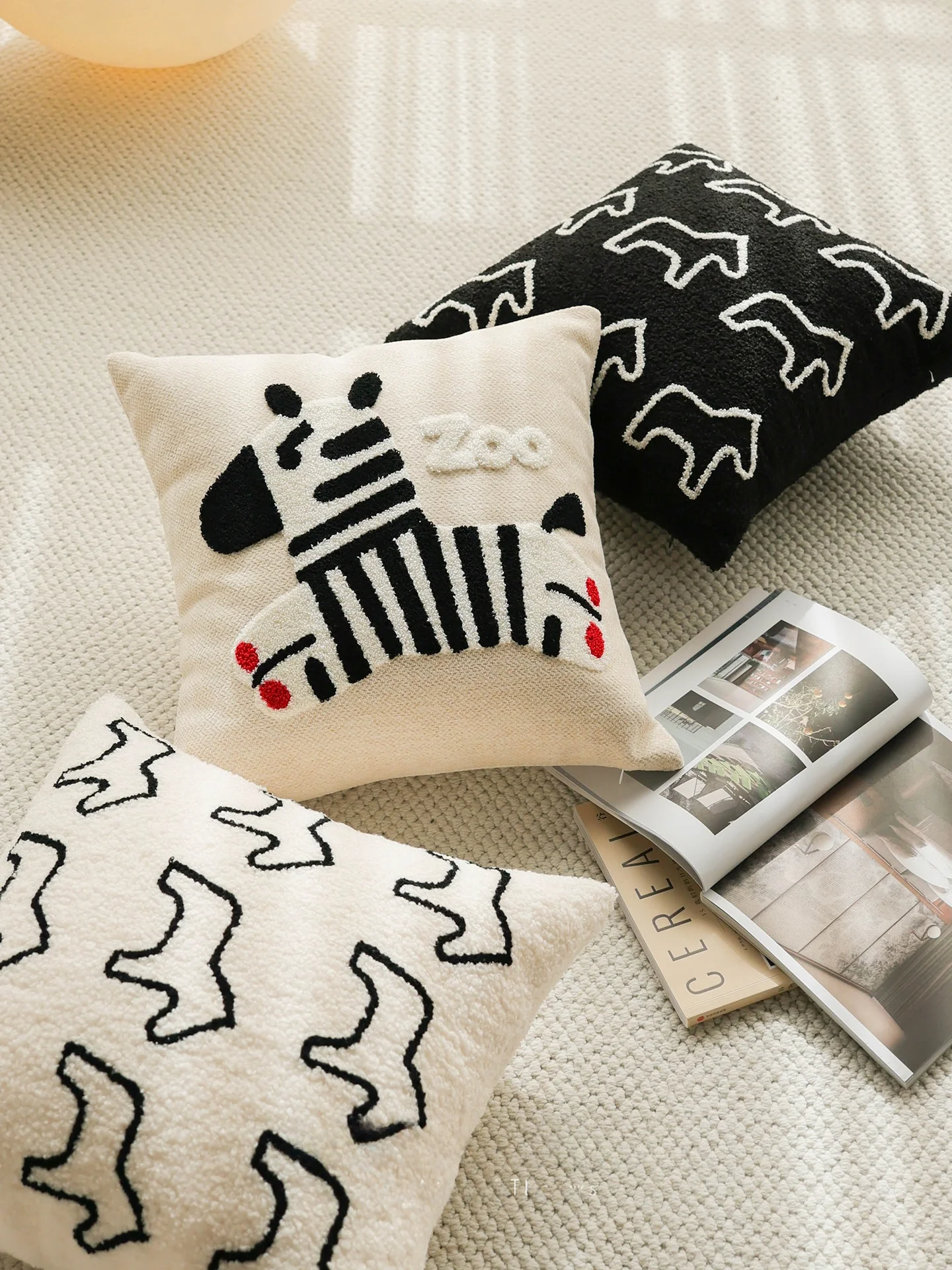 

Милая наволочка с рисунком зебры, черно-белая, для дивана, автомобиля, декора детской комнаты, квадратная наволочка, съемная и моющаяся