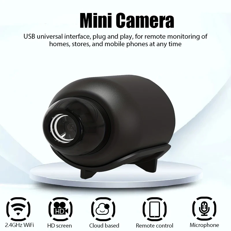 1080P HD X5 Mini telecamera WiFi Nigh Vison per Micro Baby Monitor Home Office