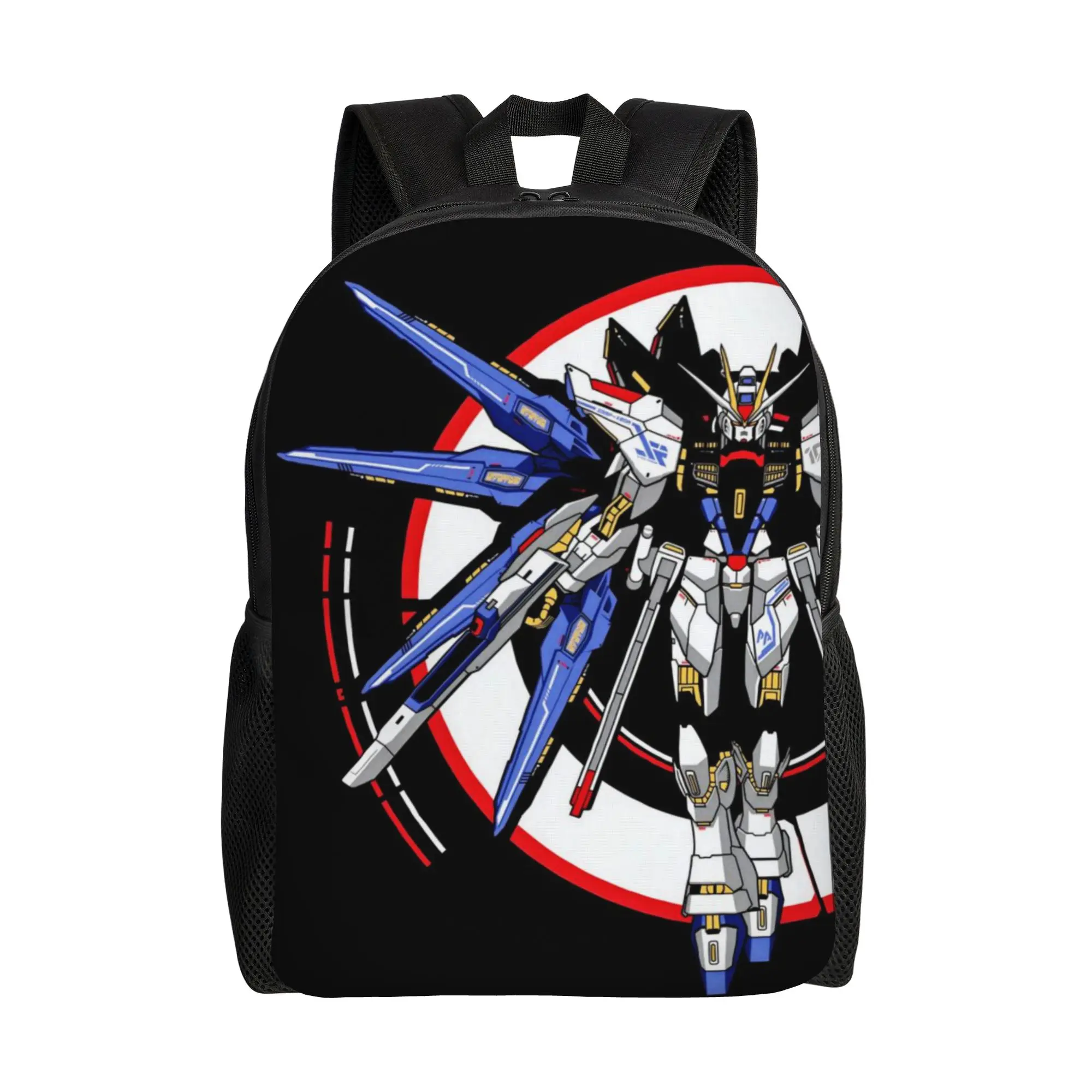 

Back to school season Freedom (2) Schoolbag Gundam Men Women Adult Cool Backpack