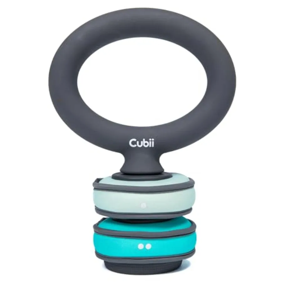 

Adjustable Kettlebell Set with SoftRings Removable Interchangeable Soft Weights for Home Gym Use Black and Blue Durable and Com