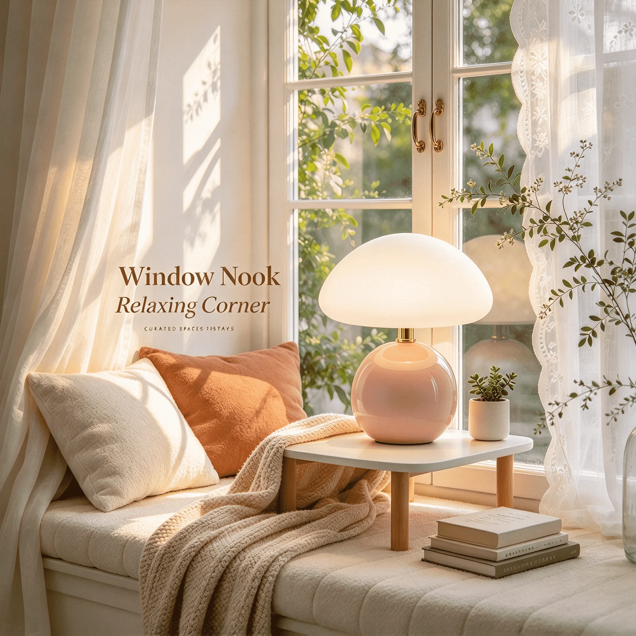 Ceramic Mushroom Table Lamp Nordic Cream Style Night Light for Bedroom Bedside Living and Dining Room Atmosphere Home Decor