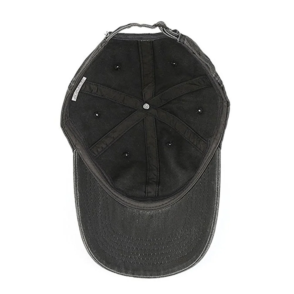 

Denim Baseball Cap Washed Dyed Cotton Twill Low Profile Adjustable Hat Curved Brim Sun Protection For Outdoor Sports