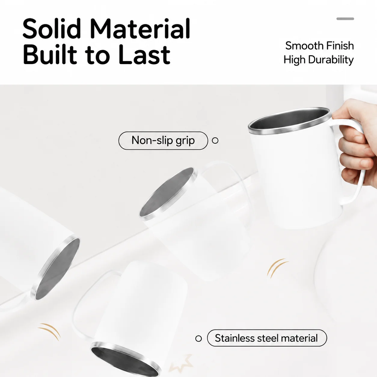 Magnetic Wall-mounted Toothbrush Holder 304 Stainless Steel Cup_voghion.com