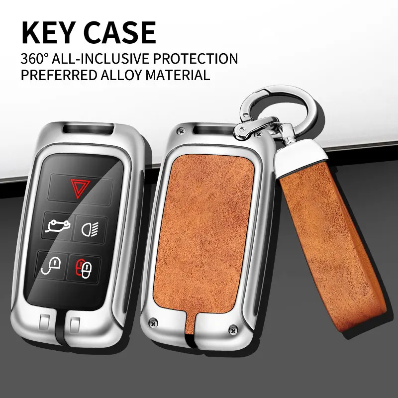 Funda Protectora Metálica para Llave de Auto, para Jaguar XF XJ XJL XE, Llavero, Funda para Llave, Cubierta para Control Remoto