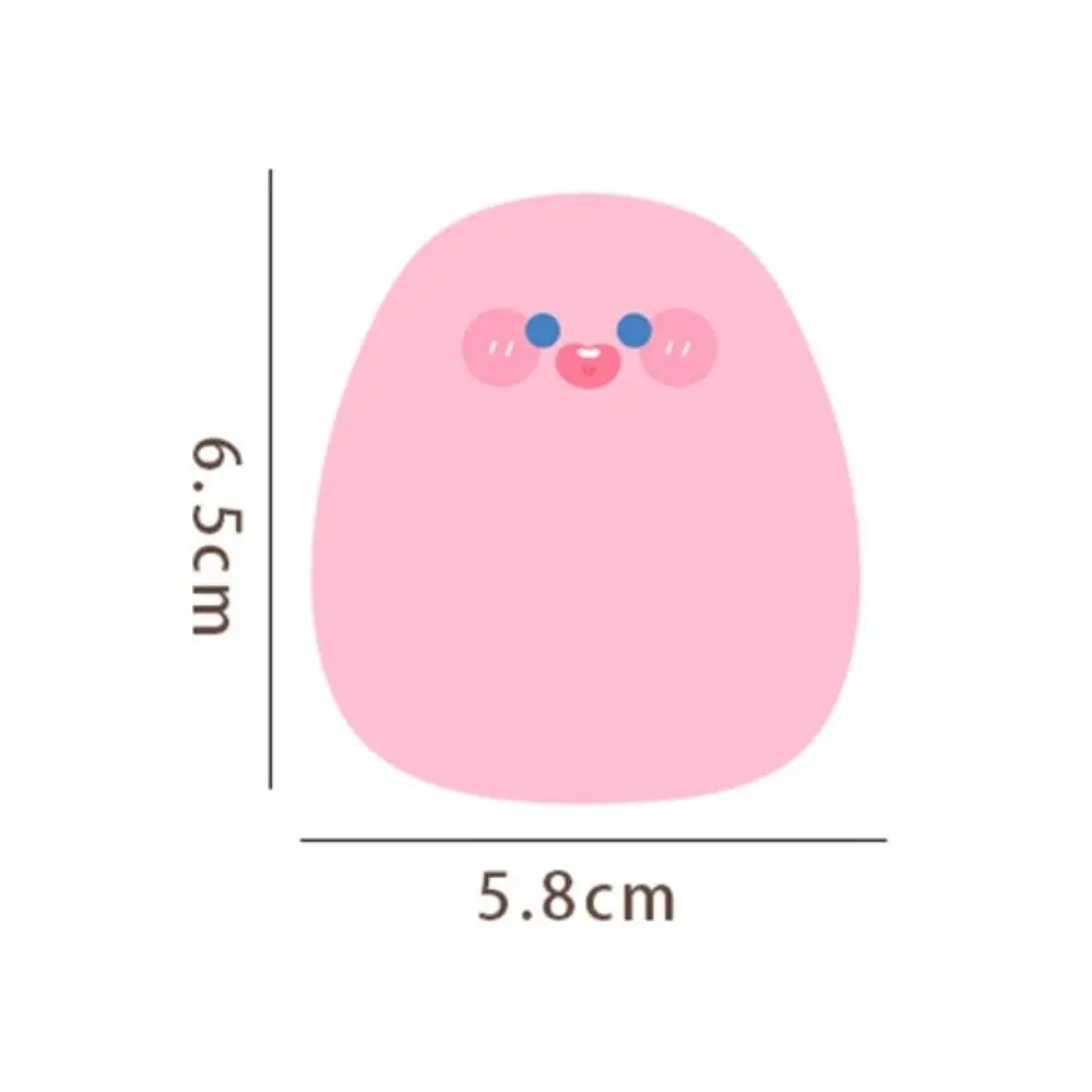 Cartoon Sticky Notes Self-Adhesive Sticker 60 Sheets Ins Messages Sticking Paper Kawaii Colored Message Paper Office