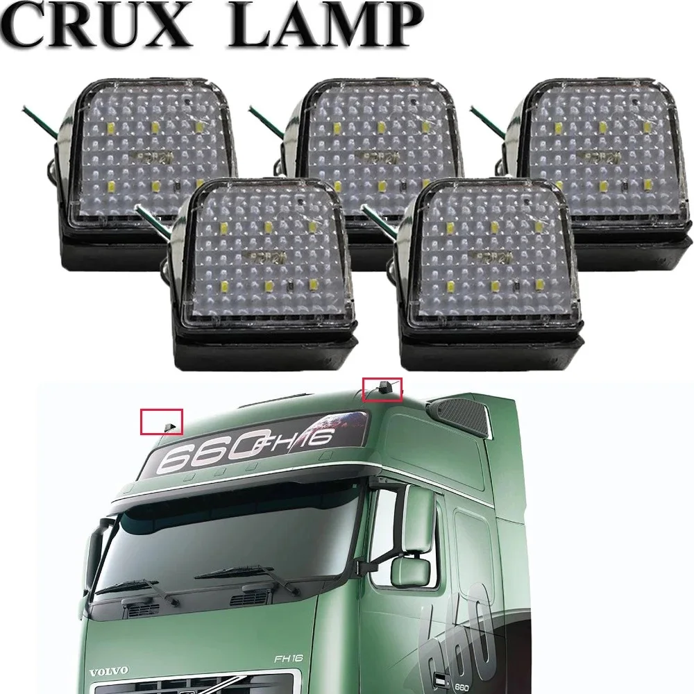 5 pcs led top lamp for volvo fh fm truck led top light 92\'-on 1623726 1623727