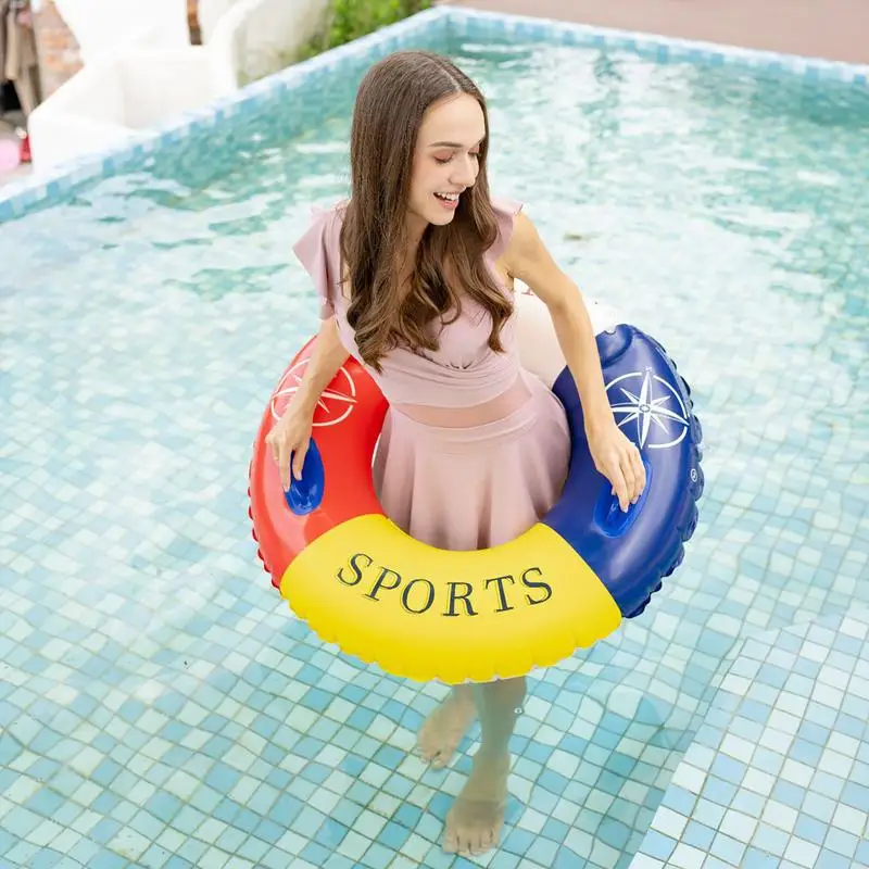 Swimming Pool Float Splice Color Floating Swimming Ring PVC Beach Toy For Outdoor Pools Home Pools And Garden Pools