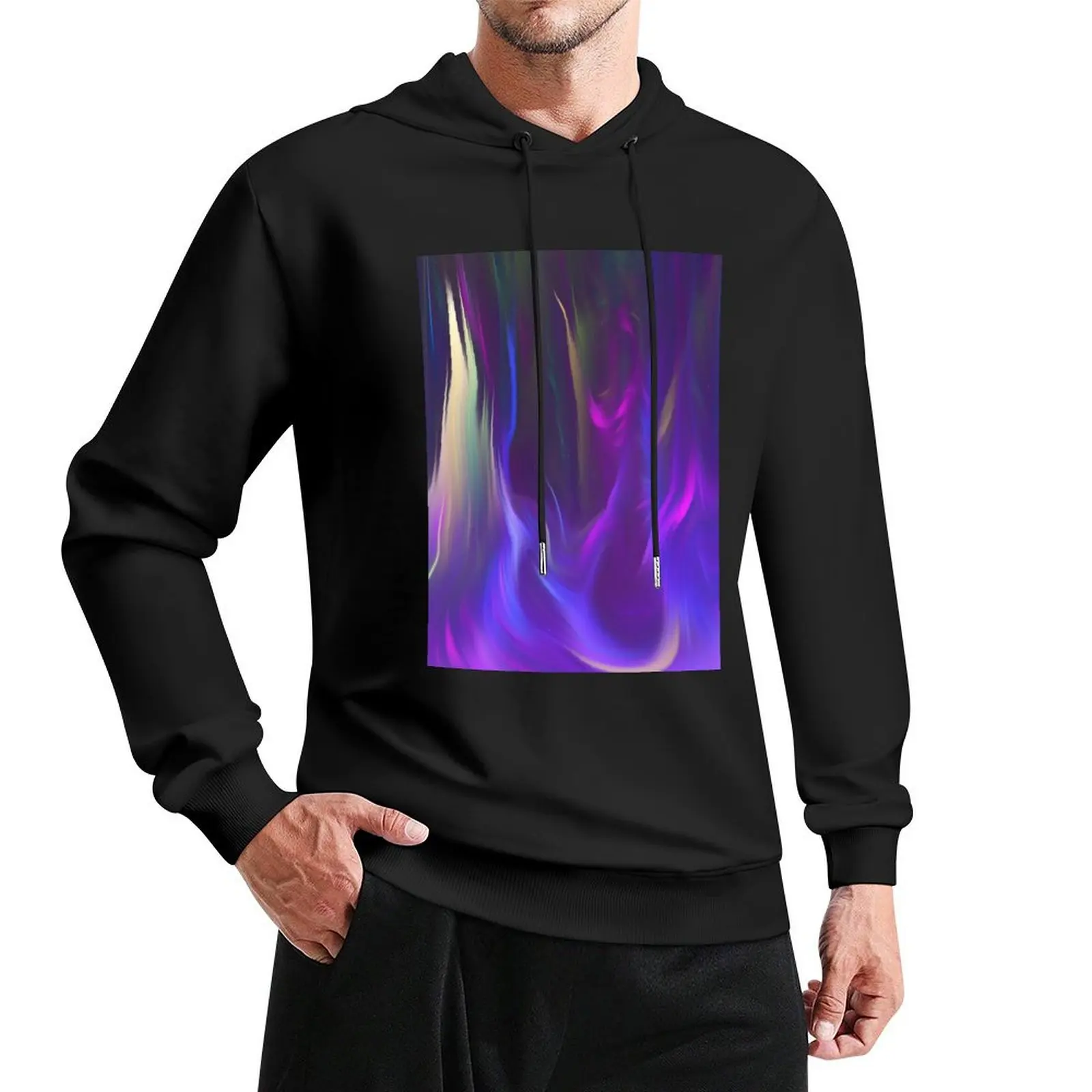 Flowing Galaxy Liquid 2.0 Pullover Hoodie men clothes anime clothing male clothes men's winter sweater men hoodie