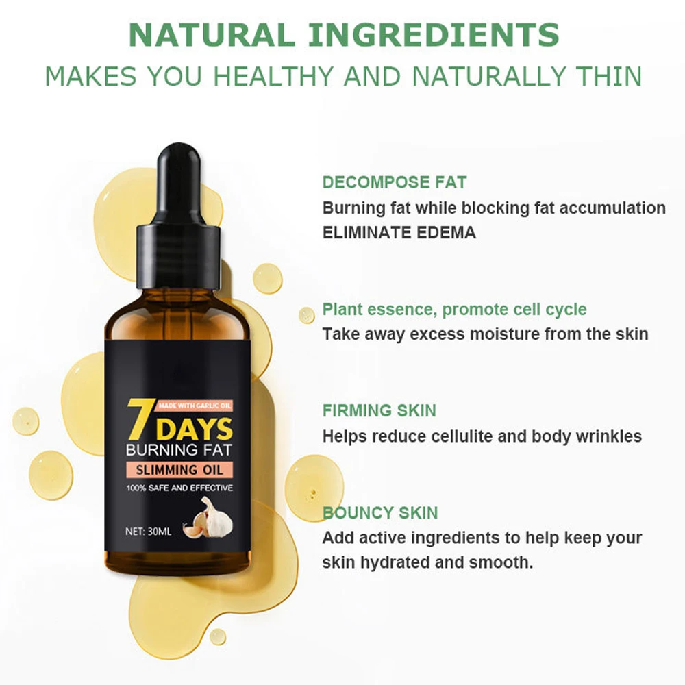 7 أيام فقدان الوزن زيت طبيعي حرق الدهون زيت التخسيس مكافحة السيلوليت تعزيز الفخذ الخصر البطن الدهون الحد من سليم أسفل الجسم #6