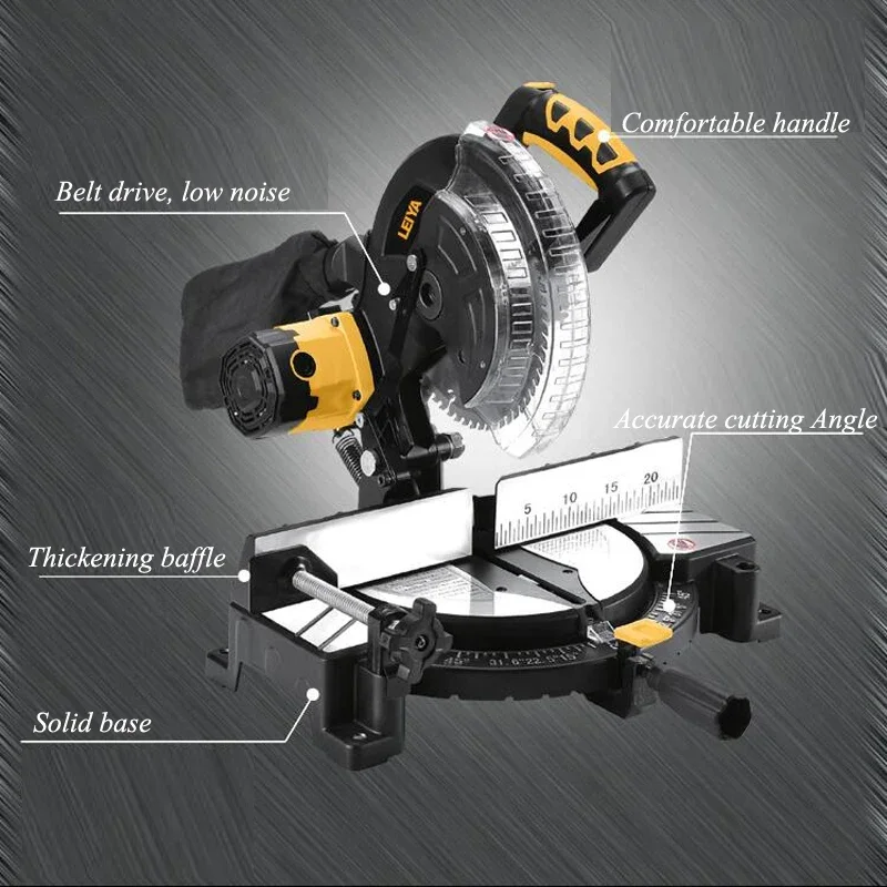 Aluminum Sawing Machine 1100W Aluminum Cutting Machine Multifunction Belt Saw 10 Inch Wood/Plastic/Aluminum Cutter LY255-01