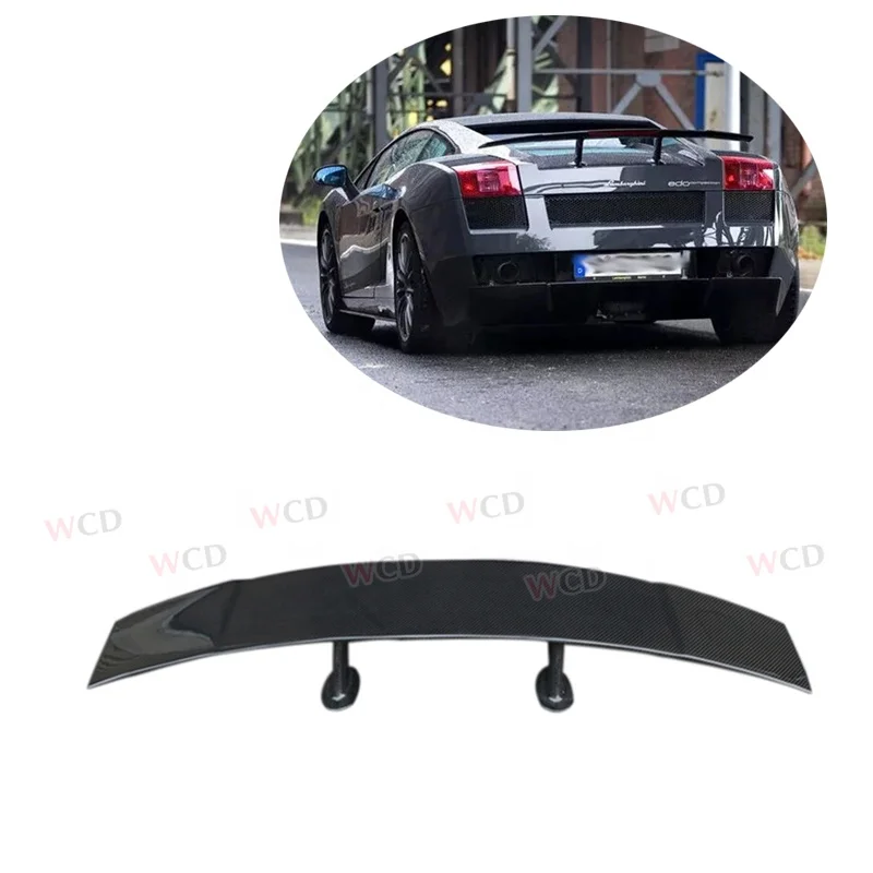 Real Carbon Fiber Rear Spoiler For Lambor Gallardo LP550 LP560 LP570 Carbon Trunk Wing Tail Racing Spoiler