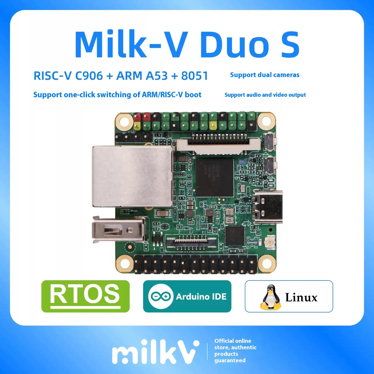 

Развивающая плата Milk-V Duo S C906 RISC-V ARM