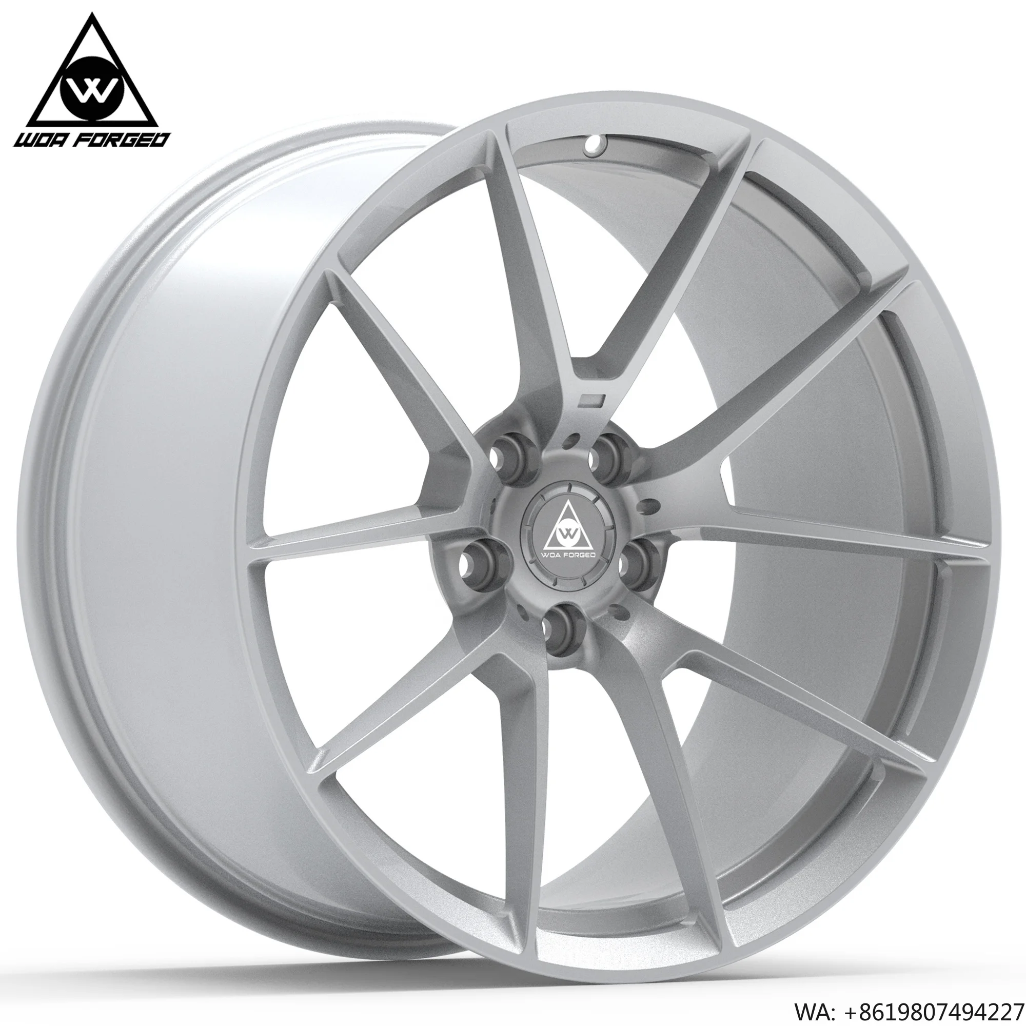

WOAFORGED Custom Color Frozen Gold Monoblock Forged Wheel 18-22 Inch 5x112 5x120 for BMW 763M Passenger Car