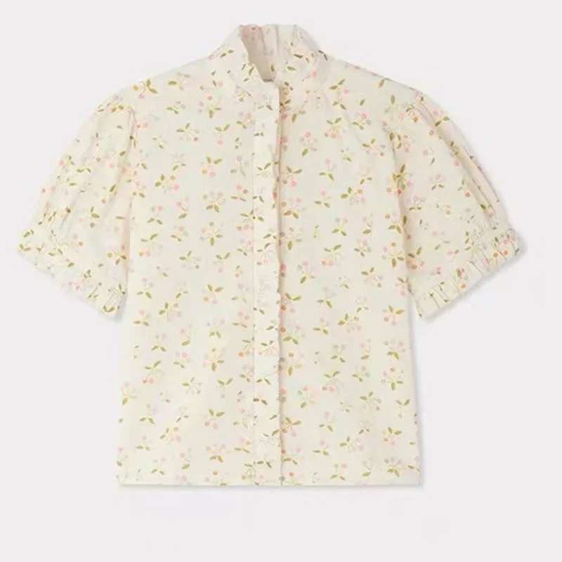 PRE-SALE(ship April) 2025 BP Autumn Floral Dress Girl Printed Shirts & Skirt Suit Toddler Girls Clothes Birthday Party Dress