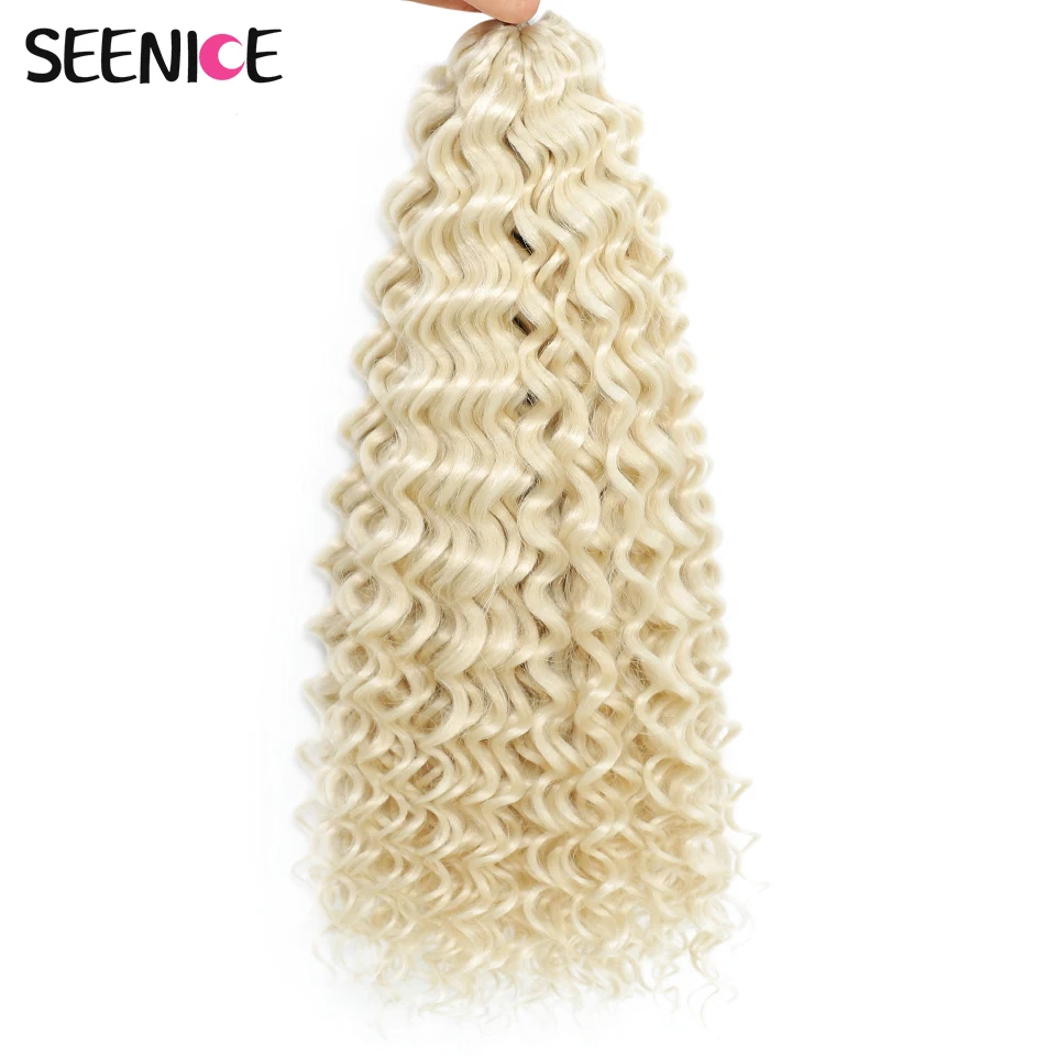 22 Zoll Marshmallow synthetische Afro Curl Häkeln Haar Twist Braid verworrene lockige Flechten Haarverlängerungen Ombre Blonde für BlackWomen – Detail 6