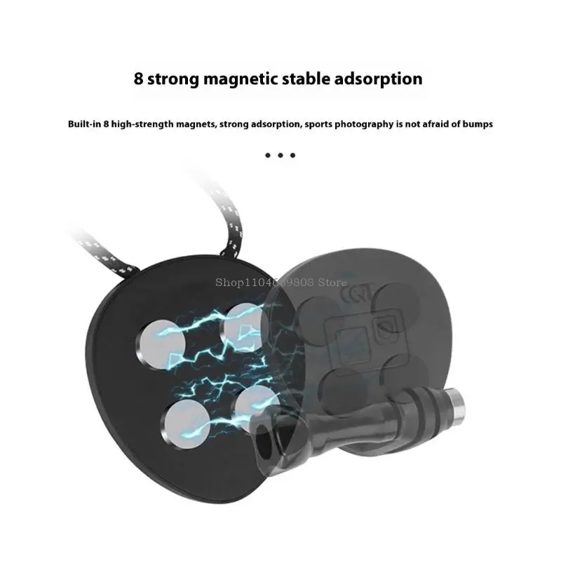 Support caméra magnétique 8 aimants aimants support anti-étage pour l'action 5pro