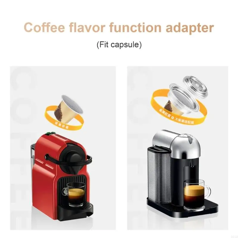 D0AB Coffee Pods Converter Coffee Pods Адаптер из нержавеющей стали текстуры для кофе