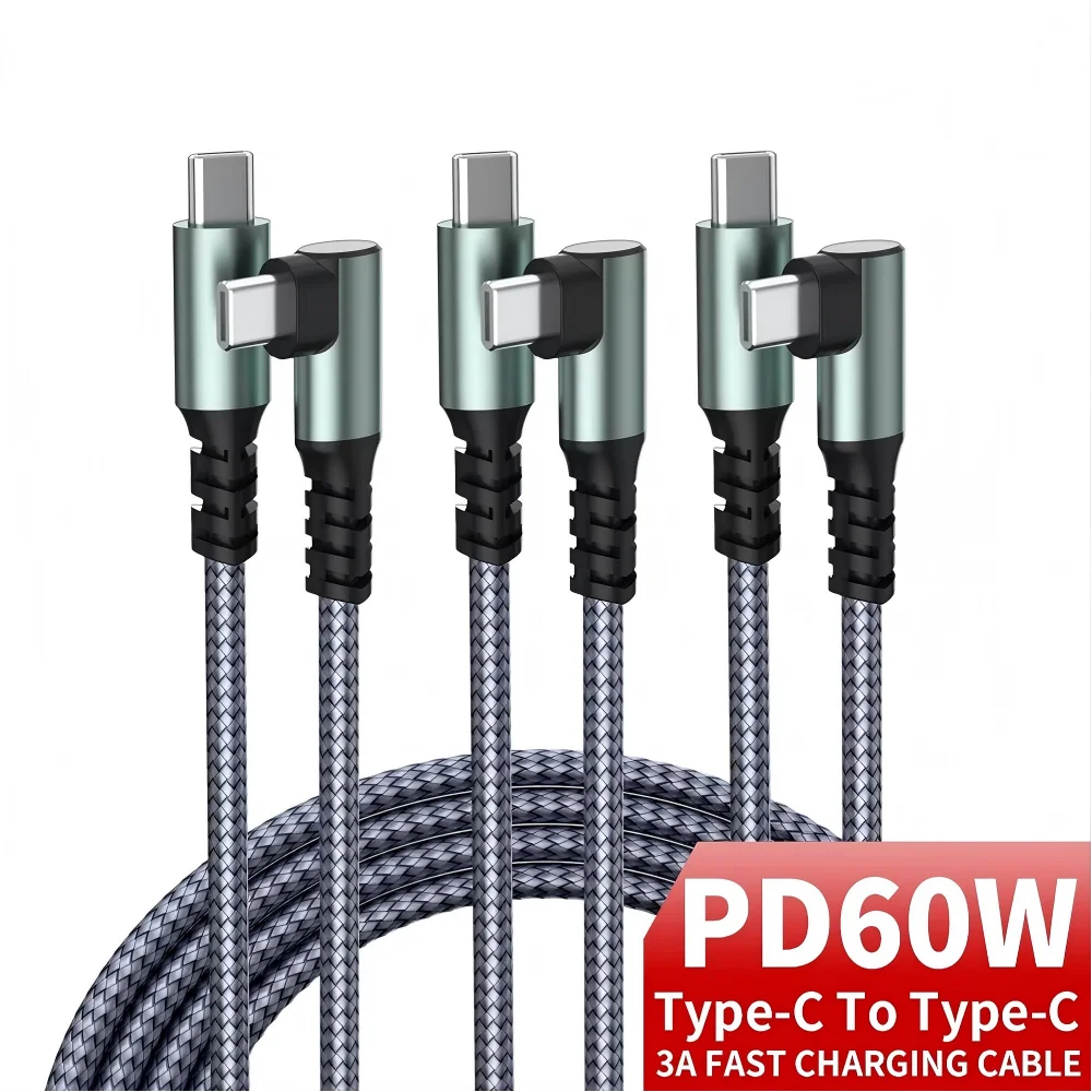 Neues 1 Stück USB-C-Kabel 1M 2M 3M USB-C-Datenübertragungskabel 60W PD Schnellladekabel für iPhone 15 15Plus 15Pro Max Xiaomi Huawei Oppo.