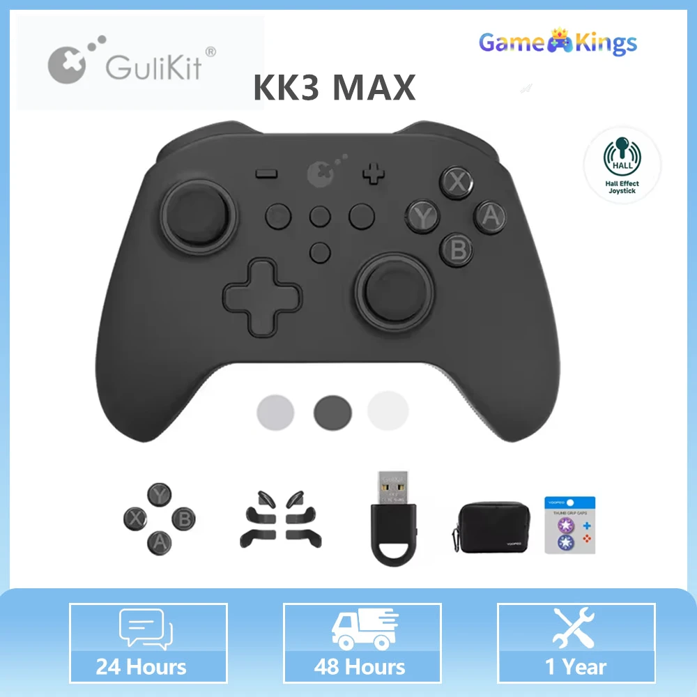 

GuliKit King kong KK3 MAX Controller Support For Nintendo Switch/Window10/11/ios/Android KK3 MAX Hall Joystick Gamepad