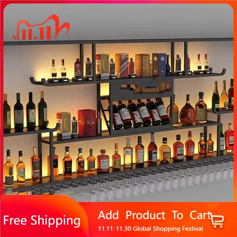 

Shelf Buffet Bar Cabinet Wine Rack Modern Commercial Antique Rustic Bar Cabinet Wine Rack Standing Wall Armoire Home Furniture