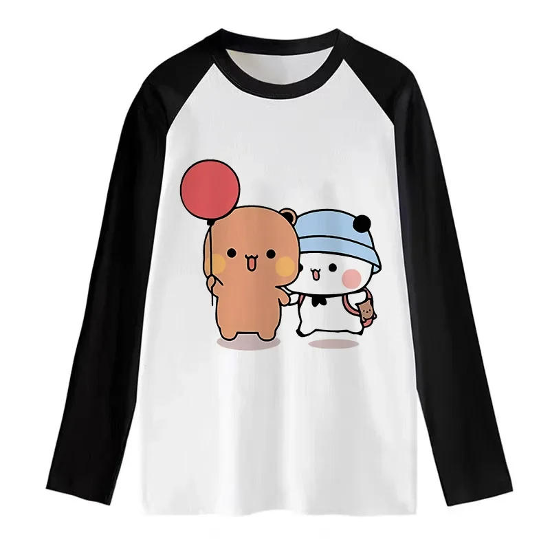 Y2k 90s Shirt Cute Bubu Dudu T Shirt Women Men Funny Long Sleeve Tshirt Gothic Harajuku Tees tops Carton Graphic T-shirt Female