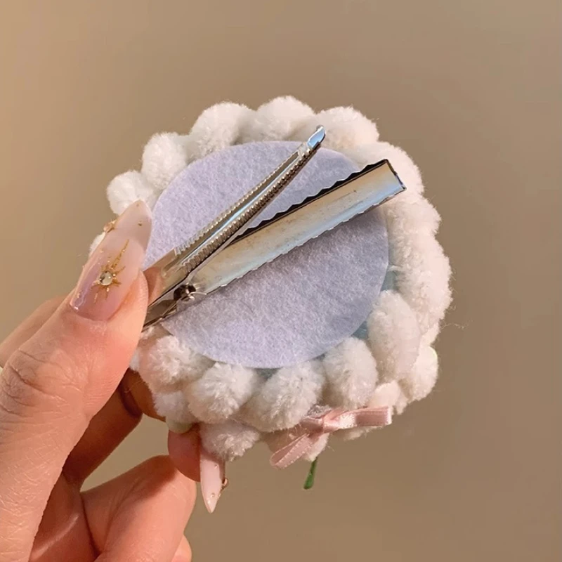 لوليتا الدانتيل لطيف كعكة الكرز مشبك شعر الأطفال دبابيس الشعر غطاء الرأس عقال اكسسوارات الفتيات هدايا حلية شعر