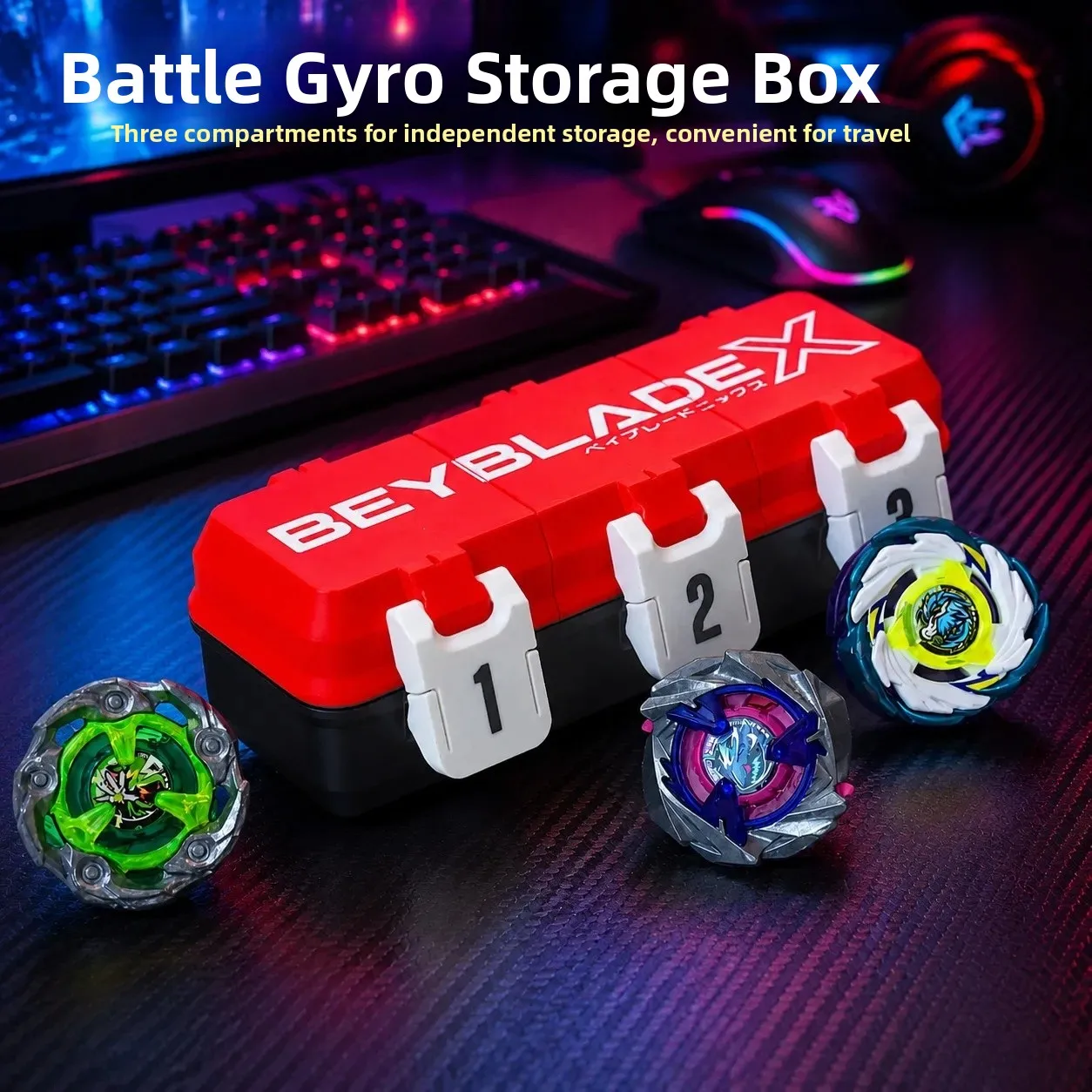  X Storage Box Spiral Gyro Warrior Organizer Container Toy Storage Bin Home Organization Accessories Made in China