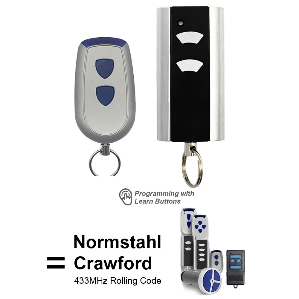 Normstahl Garage Remote Transmitter, Crawford EA433 2KS 4KS RCU433-2 RCU433-4 N002800 2KM Micro T433-4 433.92MHz, 1-20Pcs