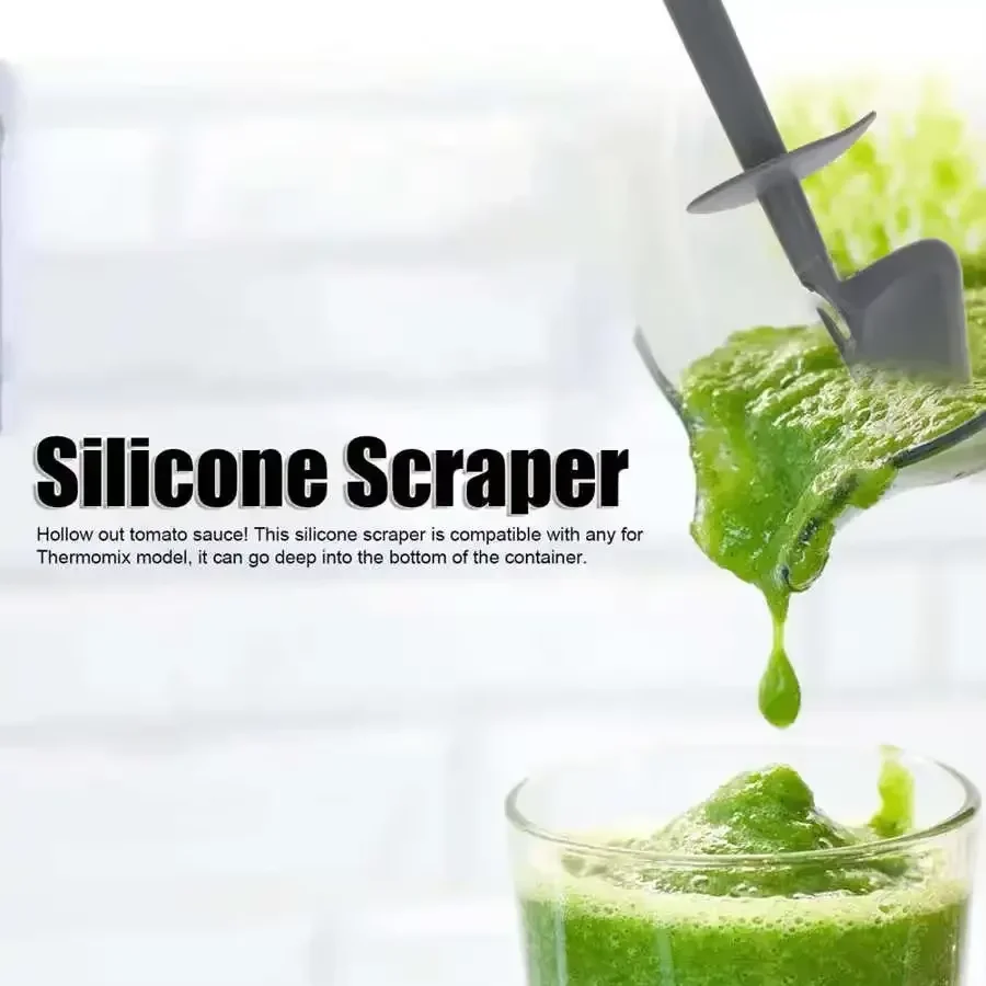 Silicone Scraper Heat Resistance Food Collection Silicone Scraper Spatula for Vorwerk Thermomix Kitchen Blender Accessories