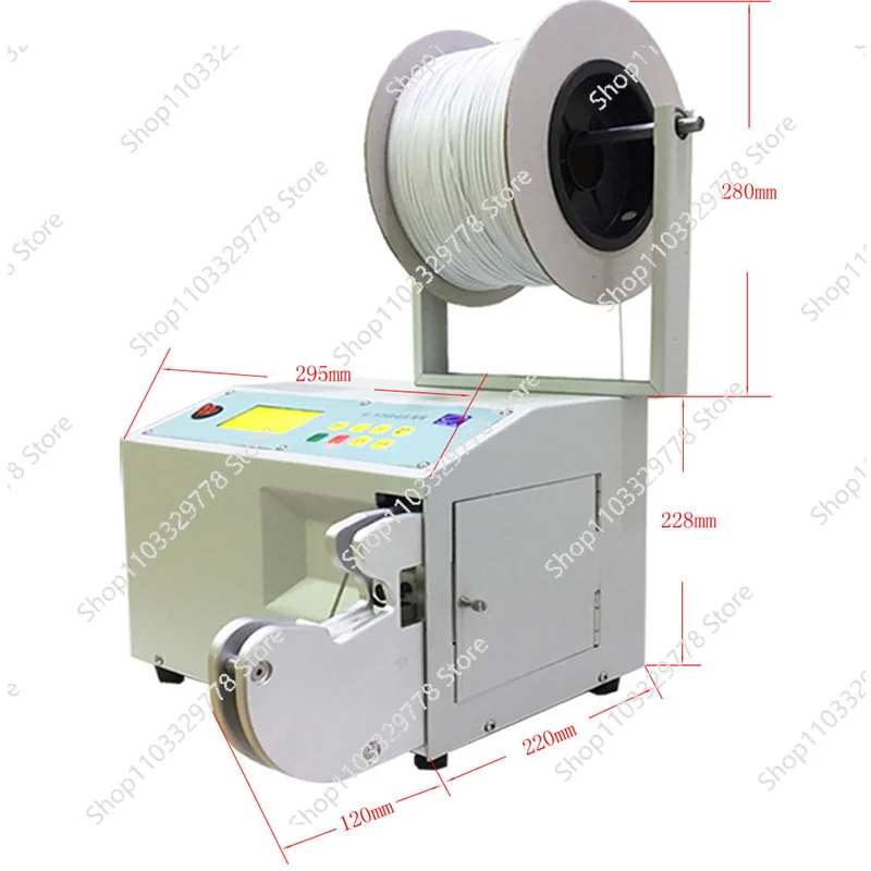 Semi-automatic USB data cable binding machine PE cable tie magic tape wire binding machine efficient automatic wire binding mach