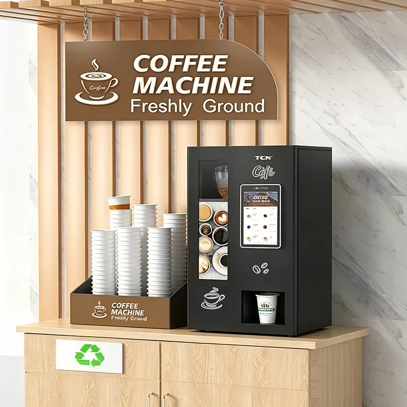 Airo TCN Small Table Top Coffee Vending Machine Desk Fresh Commercial Coffee Machine Display Automatic Public Use