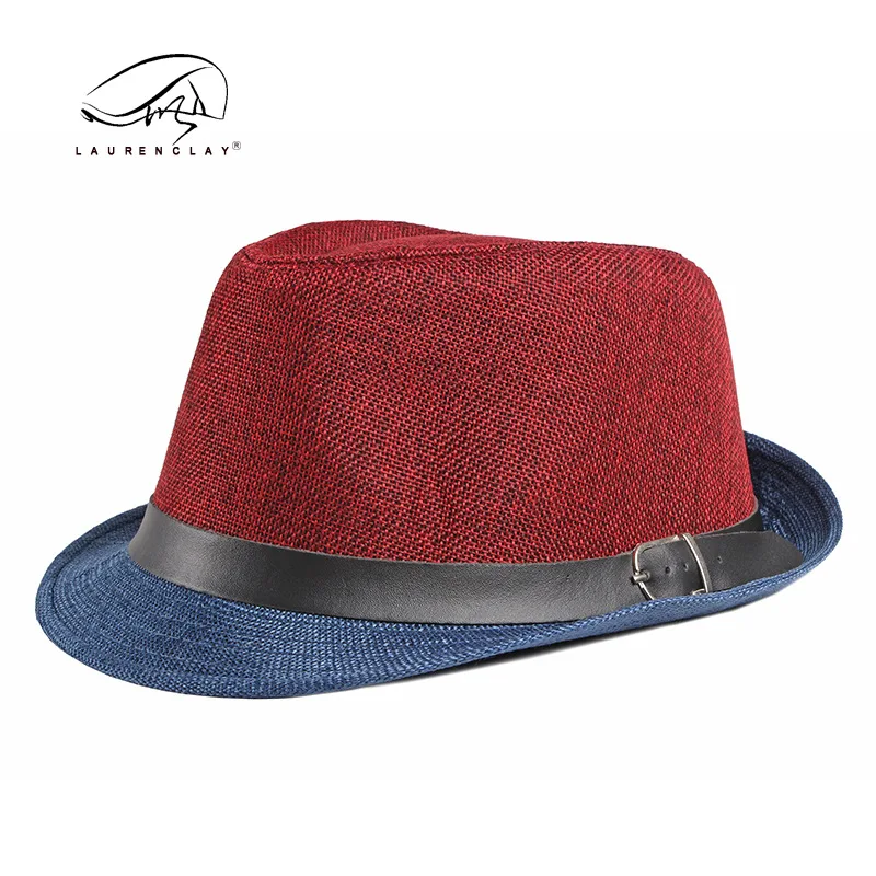 Men's Fedora Hat Wholesale Spring And Summer Fashion Stitching Billycock Women's Sun Protection Sun-shade Beach Hat Sun Hat