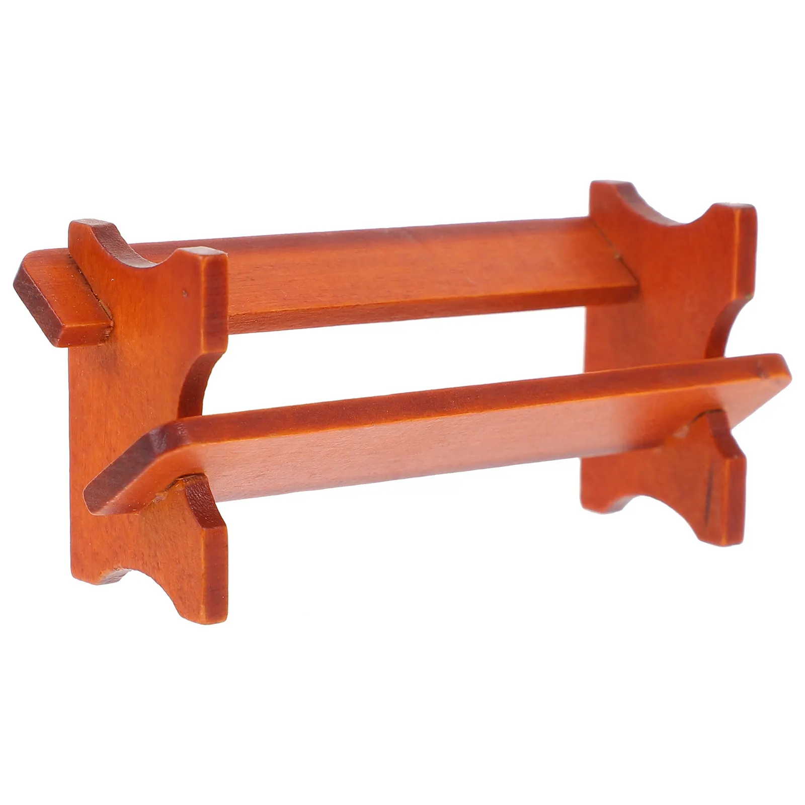 Miniature Wooden Bookshelf for Mini House Furniture Decor Small Bookcase Adornment with Excellent Texture Wear Resistance