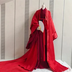 Traje de Hanfu para hombre, traje chino antiguo de hite rojo, modelo de bata tradicional para figura de acción de 12 pulgadas, AnimeToys corporales, 1/6