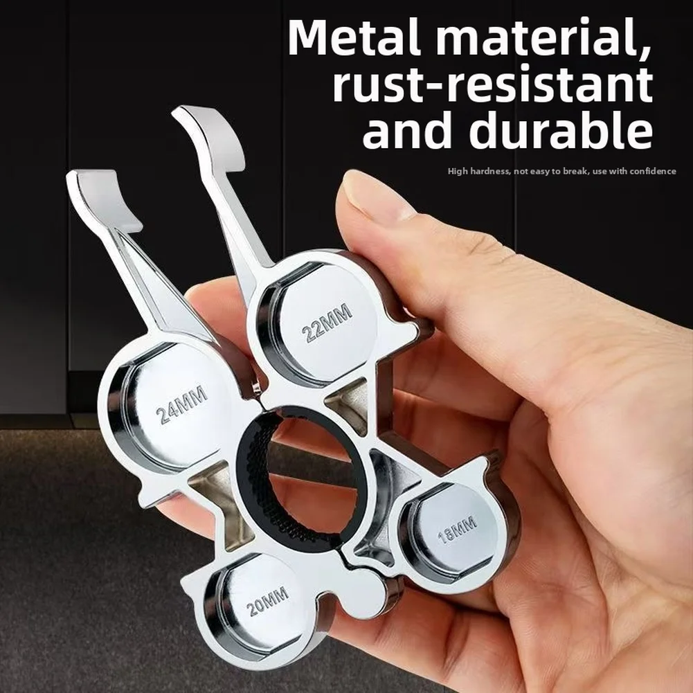 12 in 1 Zinc Alloy Faucet Aerator Removal Tool for Kitchen and Bathroom Sink Repair with Wide Size Compatibility