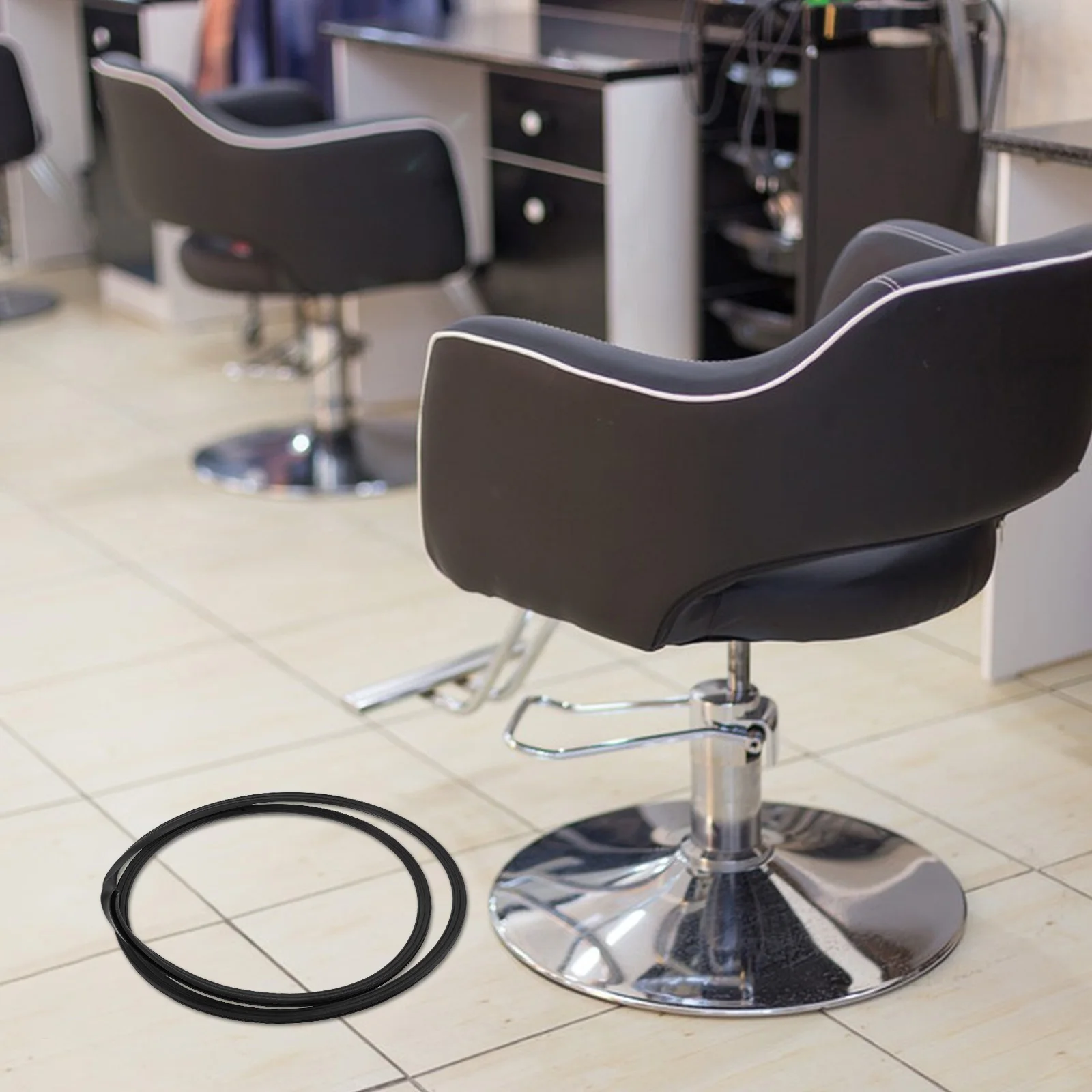 

2 шт., кресло для салона, гидравлическое базовое кольцо, резиновая защита для пола, шумопоглощение, поглощение вибрации, износостойкое, легко чистится