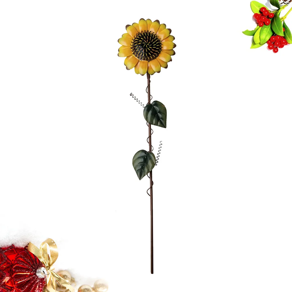 عباد الشمس حديقة حصص المعادن في الهواء الطلق نباتات للزينة زخرفة ريفي زهرة إدراج قضيب لحديقة ساحة الحديقة الديكور