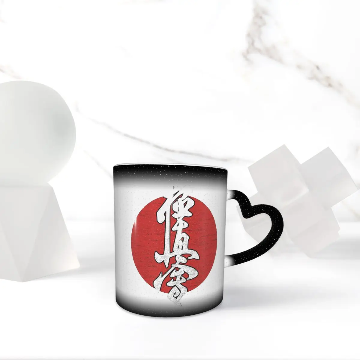 Kyokushin Karate Kanji Taijutsu Mug Funny Ceramic Coffee Cups Tea Mugs Milk Cup Drinkware Gifts for Friends