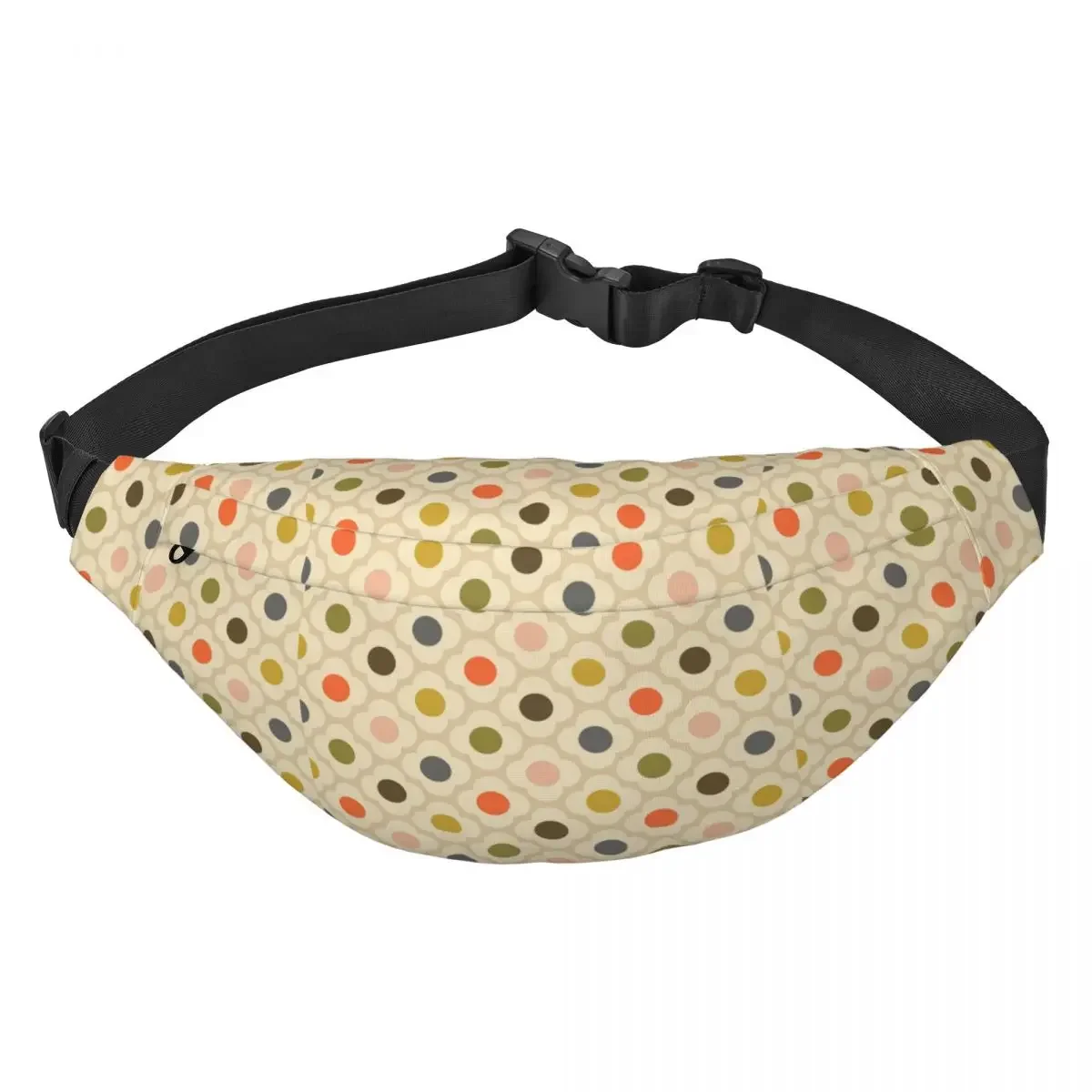 Sac banane personnalisé Orla Kiely Cat pour hommes et femmes, sac à bandoulière, sac de taille, bandoulière scandinave cool, voyage, randonnée, téléphone, poudres d'argent