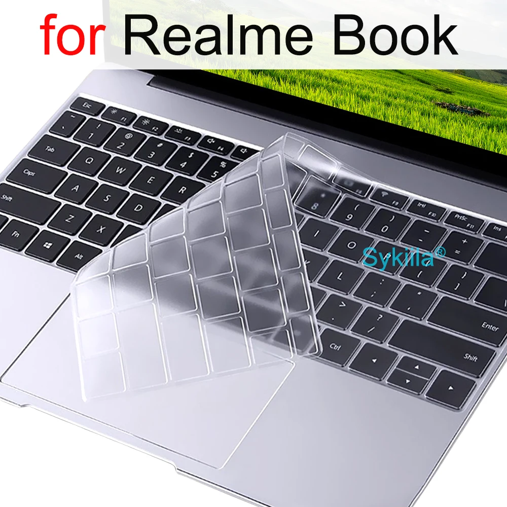 Keyboard Cover for Realme Prime Air Real Me Cloud Laptop Notebook TPU Protector Skin Case Clear 14 inch Transparent 2023 2024